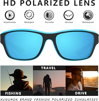 Polarized Sports Sunglasses for Men Driving Cycling Fishing Sun Glasses 100% UV Protection Goggles